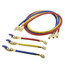 Yellow Jacket PLUS II 3-Pack Charging Hoses w/ FlexFlow Valves (60")