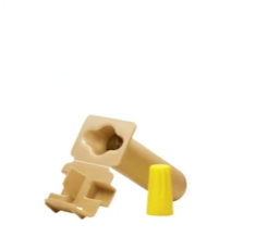 King Innovation 20210 GTSR Connectors with Yellow Nut, 25-Pack