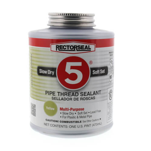RectorSeal No. 5 Pipe Thread Sealant w/ Brush Top (16 oz)