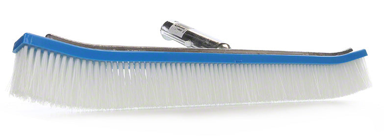 Pentair R111046 18 inch white nylon aluminum-back brush