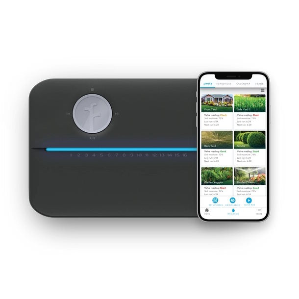 Rachio - 8ZULWC-PRO-BLI - Rachio 3 Pro Series 8-zone Indoor Smart Sprinkler Controller