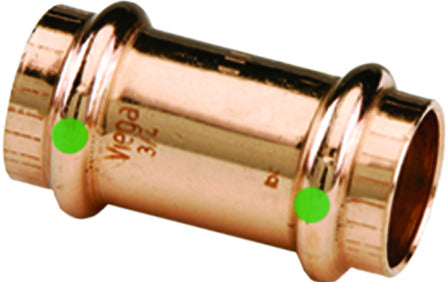 Viega 78052 ProPress Coupling with Stop, 3/4 in