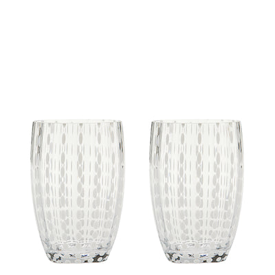 Zafferano Perle Tumbler (Set of 2) – Transparent