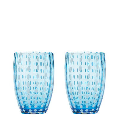 Zafferano Perle Tumbler (Set of 2) – Cobalt Blue