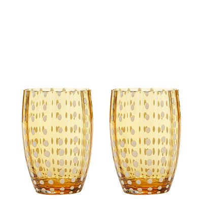 Zafferano Perle Tumbler (Set of 2) – Amber