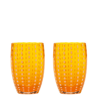 Zafferano Perle Tumbler (Set of 2) – Orange