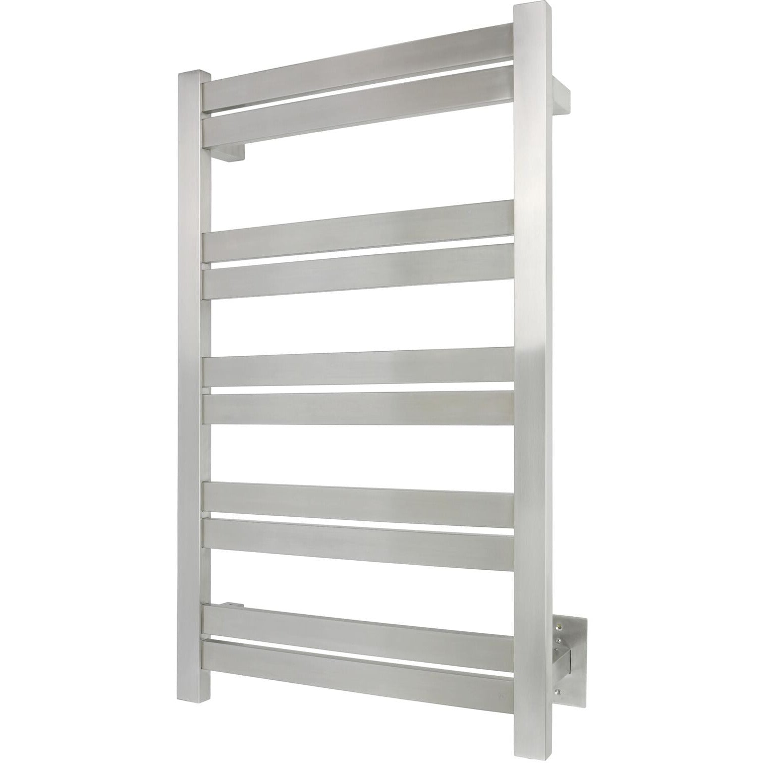 WarmlyYours Grande 10-Bar Towel Warmer — Brushed, Hardwired
