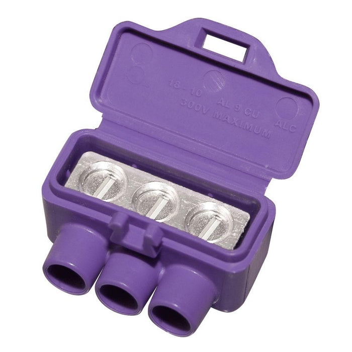 AlumiConn 3‑Port Al/Cu Wire Connectors 10 Pack