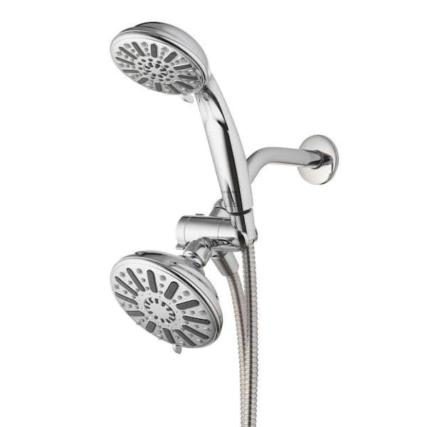 Glacier Bay 6‑Spray Dual Shower Head and Handheld (Chrome, 8469100HC)