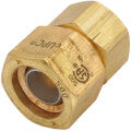 AutoFlare Straight Adapter — 1/2" Autoflare x 1/2" MNPT (Brass)