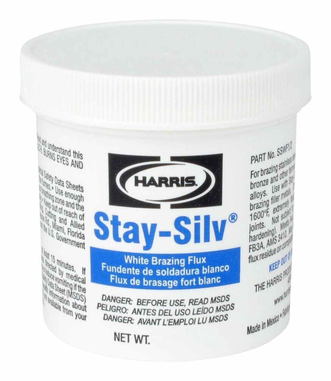 Harris Stay-Silv White Brazing Flux (1 lb Jar) - SSWF1