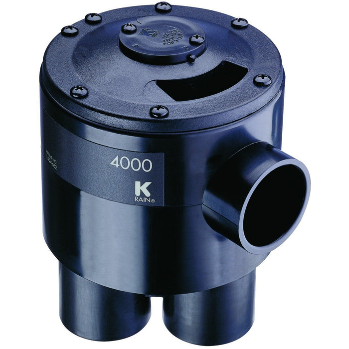 K-Rain 4403 – 4000 Series Valve, 4 Outlet, Cammed for 3 Zone Operation