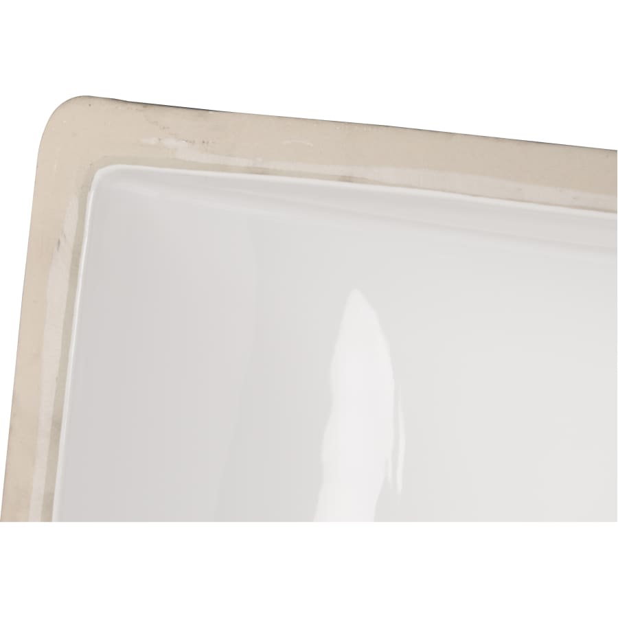 MSI Rectangle Undermount Porcelain Bathroom Sink (White) | UNDRECWHT-2015