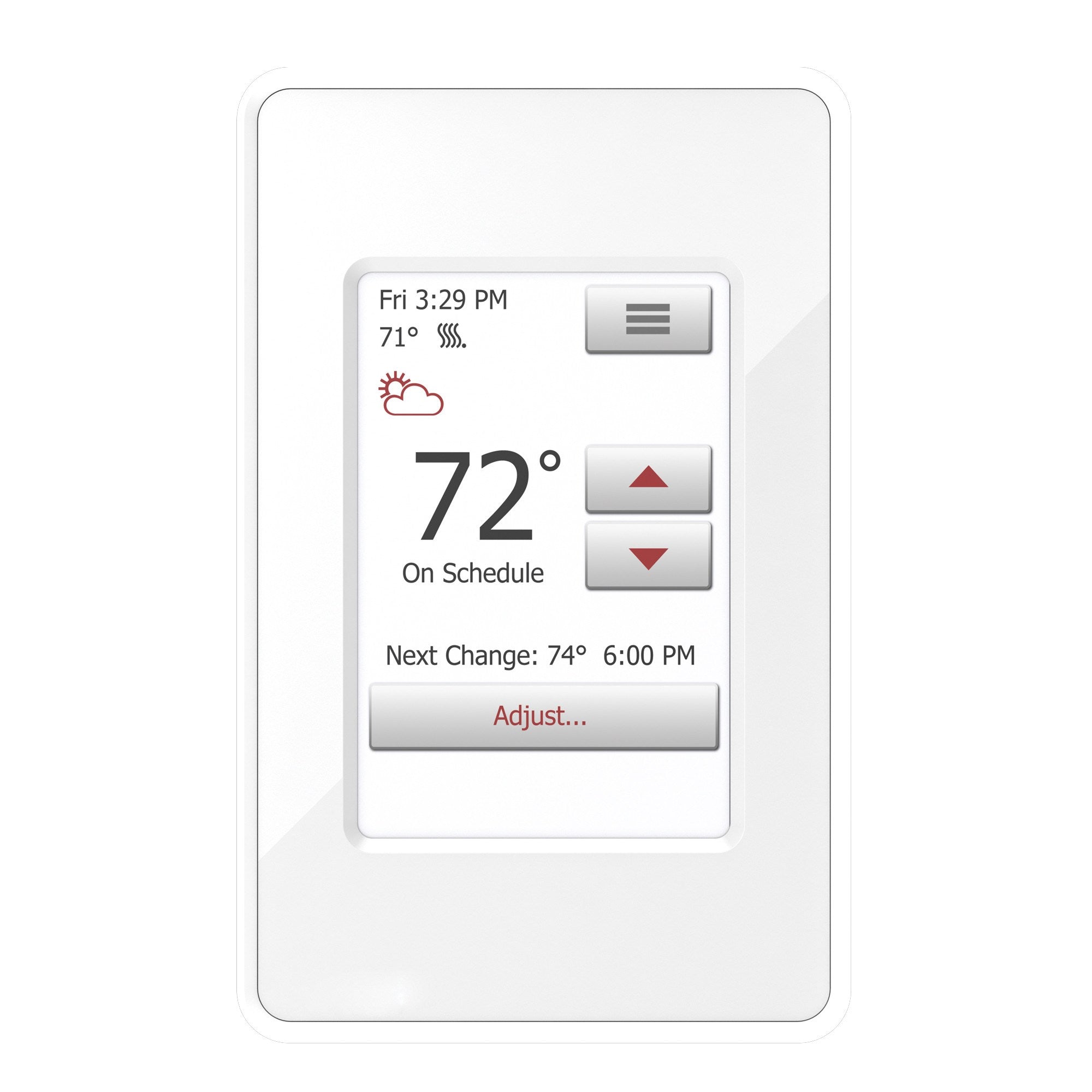 WarmlyYours nSpire Touch WiFi Thermostat — Programmable w/ Floor Sensor