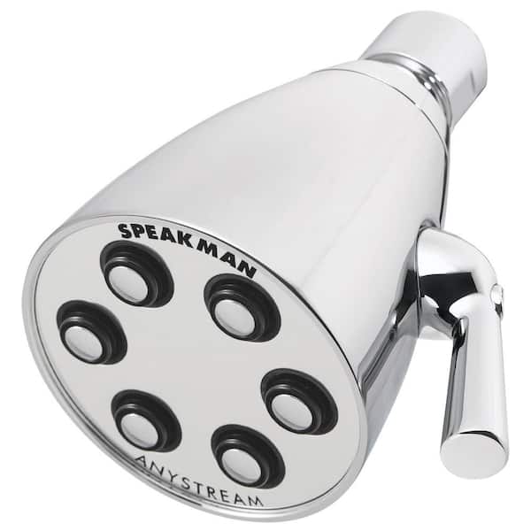 Speakman Icon S-2252 3‑Spray High‑Pressure Fixed Shower Head – Polished Chrome