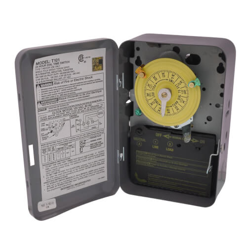 Intermatic T101 24‑Hour Mechanical Time Switch (125V, SPST)