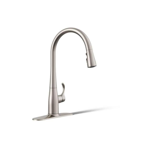 KOHLER Simplice Pull-Down Kitchen Faucet (Vibrant Stainless)