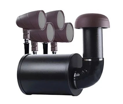 Vista SBV-10-4 – Outdoor Audio System (4 Speakers + 1 Subwoofer + 4 Stakes)