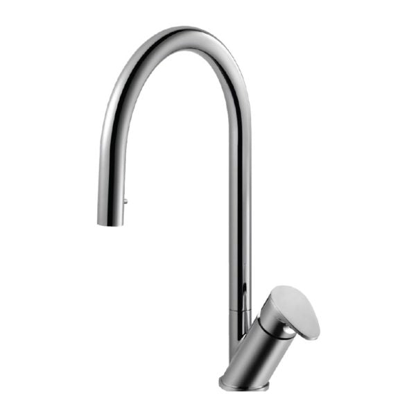 Hamat WAPD-1000 Single Function Hidden Pull-Down Kitchen Faucet (Pewter)