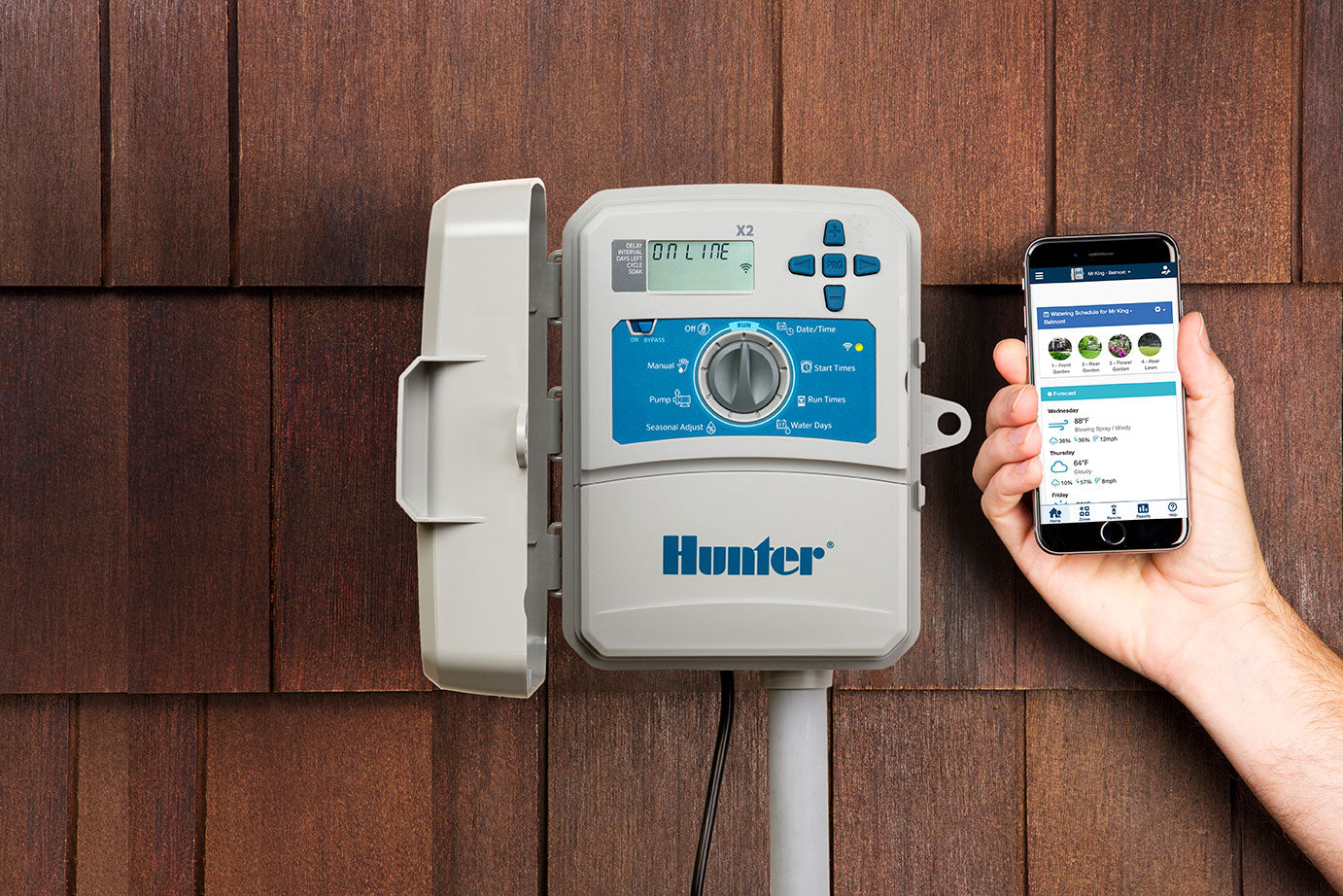 Hunter X2-1400 — 14‑Station Controller (120V, Plug)