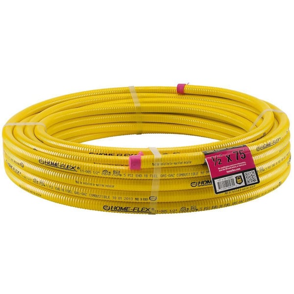 HOME-FLEX 1/2 in. x 75 ft. CSST Corrugated Stainless Steel Tubing (11-00575)